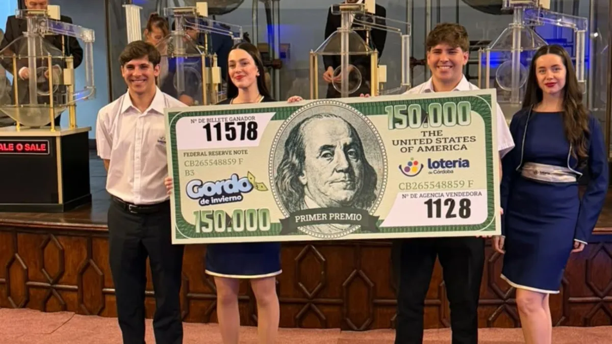 Gordo de Invierno: un vecino de Colonia Caroya ganó el premio mayor de US$150.000