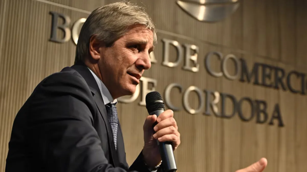 Luis Caputo disertará en la Bolsa de Comercio de Córdoba