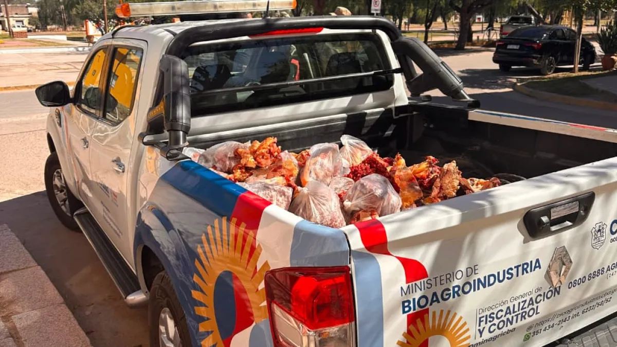Decomisaron 300 kilos de productos cárnicos en San Justo e Ischilín