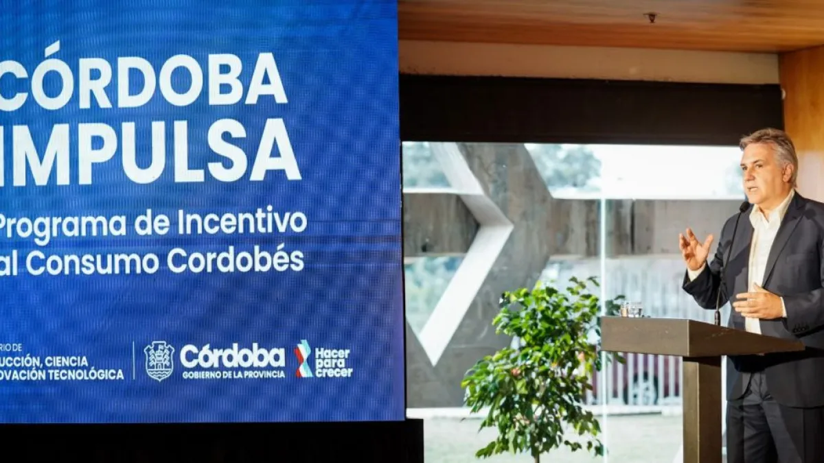 Llaryora lanzó Córdoba Impulsa un programa para reactivar el consumo