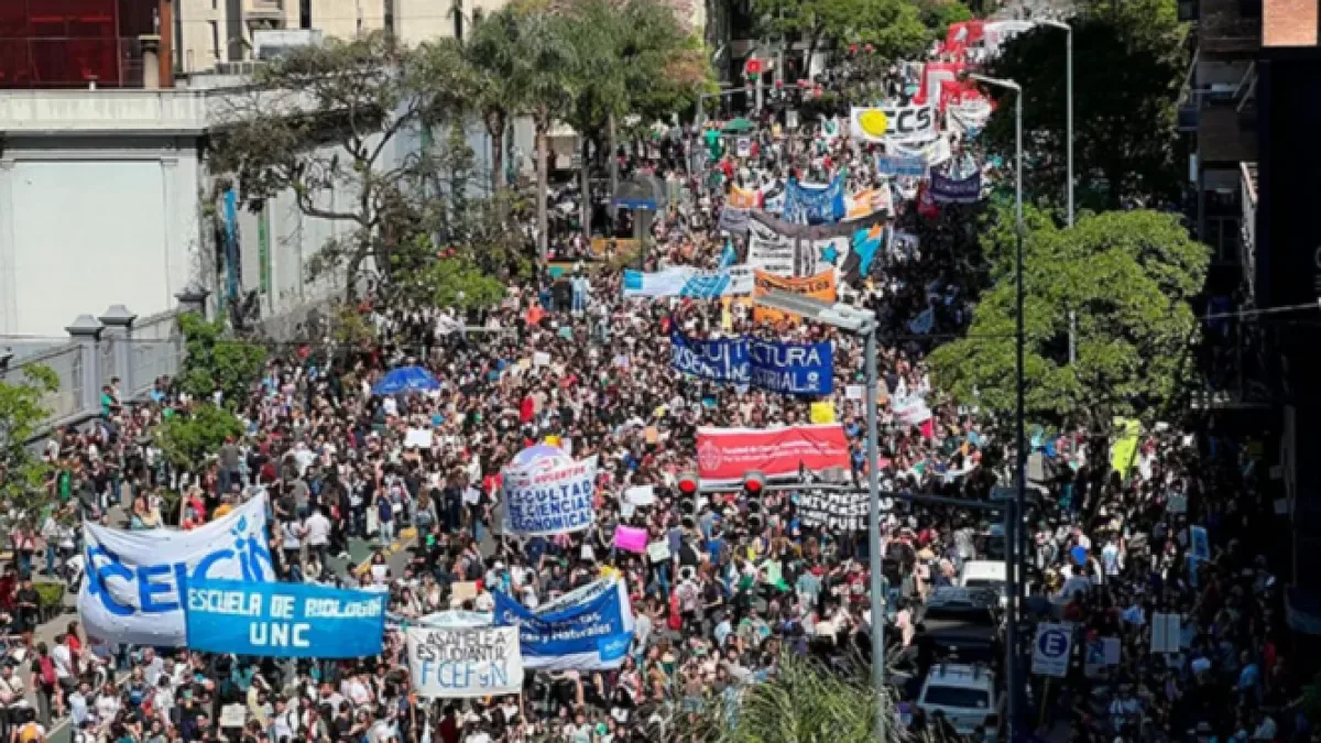 Marcha Federal Universitaria: horario y recorridos en Córdoba