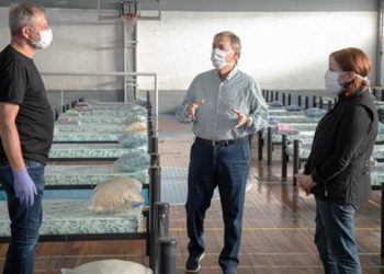 El Estadio Kempes fue reacondicionado para recibir a pacientes en aislamiento