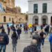 Comerciantes de Córdoba realizaron una protesta frente al Cabildo