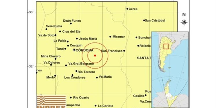 Un sismo de 4,3 grados hizo temblar a Córdoba