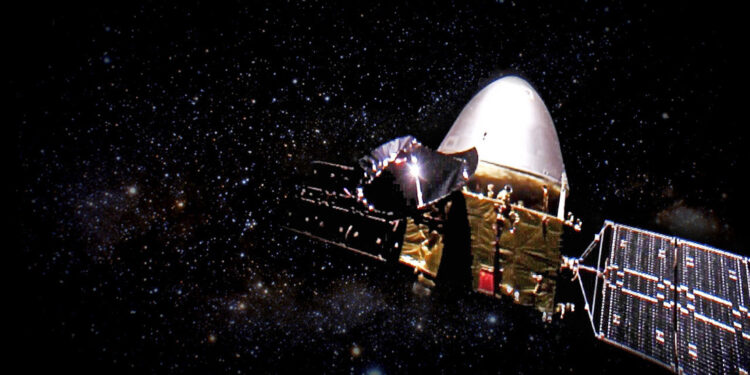 La sonda china Tianwen-1 se insertó en la órbita de Marte