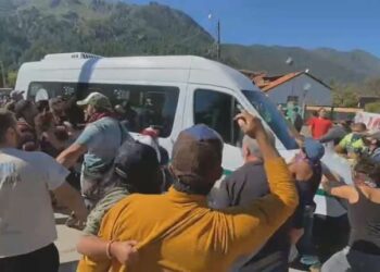 Detienen a seis personas tras el ataque al Presidente en Chubut