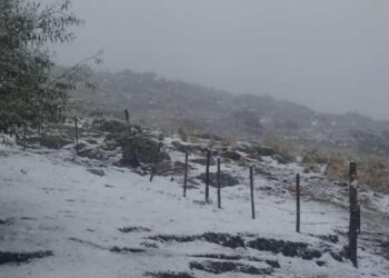 Llegó la nieve al Cerro Champaquí