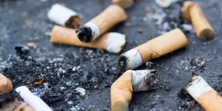 Prohíben tirar colillas de cigarrillo en la vía pública