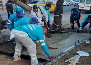 Reconstruyen 400 metros de vereda sobre la estación del ferrocarril de Alta Córdoba