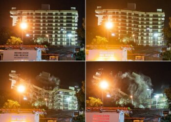 Tragedia en Miami: demolieron lo que quedaba en pie del edificio de Surfside