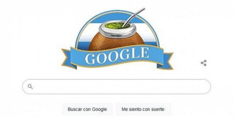 Google celebra el Día de la Independencia de Argentina con un doodle