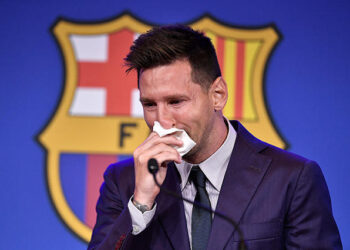 Lionel Messi y una despedida en llanto