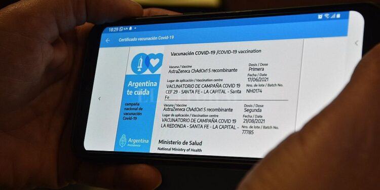 La credencial Mi Argentina servirá como comprobante internacional de vacunación