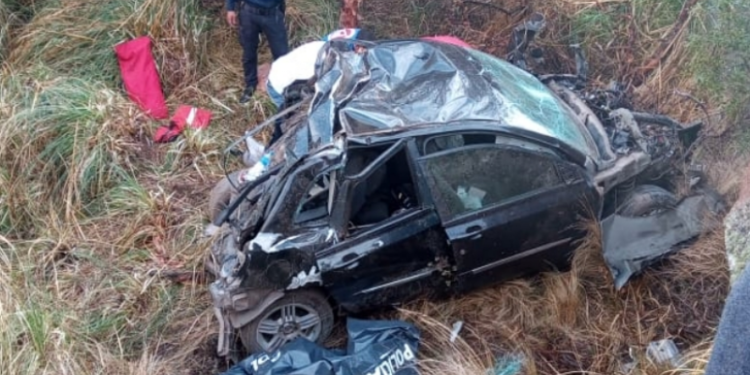 Accidente fatal: desbarrancó un auto en las Altas Cumbres y dos personas murieron