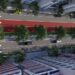 Empezaron las obras del cantero central de avenida Chacabuco