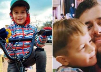La desgarradora despedida del padre de Lucio, el niño asesinado en La Pampa: "Perdoname hijo, no llegué a tiempo"