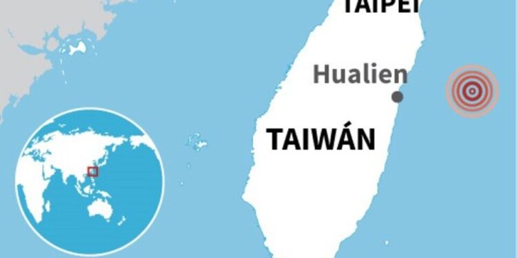 Estremecedor sismo de 6,3 grados en Taiwán