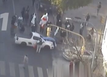 Imputaron al conductor que embistió a un empleado municipal en la manifestación