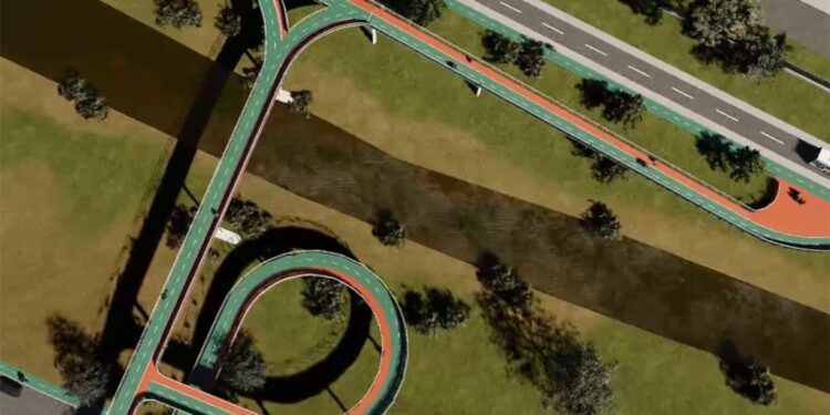 Comenzó la obra de la ciclovía elevada