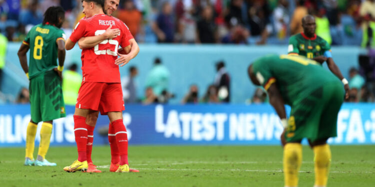 Suiza venció por 1 a 0 a Camerún