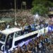 La Selección llegó al país y tuvo un multitudinario recibimiento