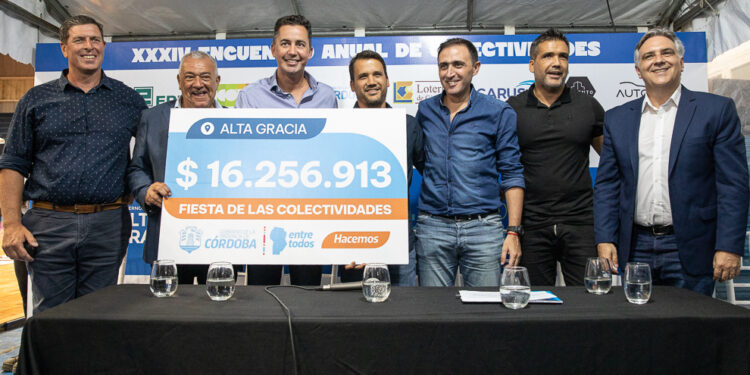 La Provincia otorgó un aporte para la Fiesta de las Colectividades de Alta Gracia