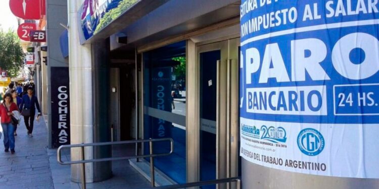 Paro nacional bancario previsto para este jueves