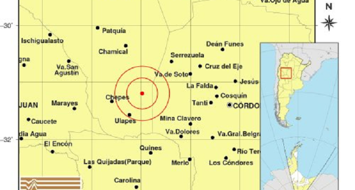 Un sismo con epicentro en La Rioja se sintió en Córdoba