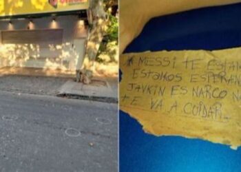 Amenaza contra Lionel Messi en Rosario: balearon el supermercado de la familia de Antonella