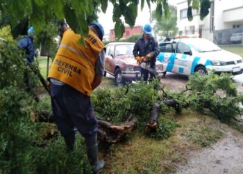 Las fuertes tormentas ocasionaron daños en distintos puntos de la provincia
