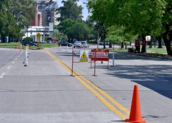 Corte de tránsito por obras en Avenida Nores Martínez
