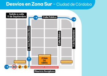 Desvío de tránsito por obra de desagües pluviales