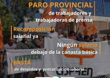 Trabajadores de Prensa realizan un paro este miércoles