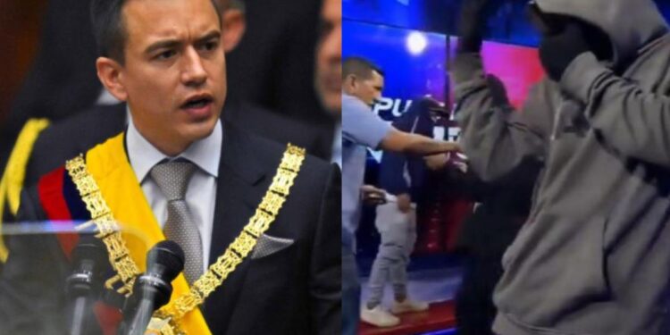 El presidente de Ecuador ordenó el estado de "conflicto armado interno" tras la toma en un canal de tv