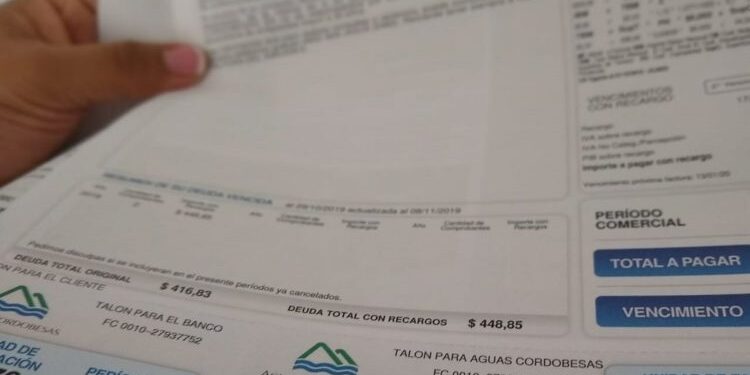 Evalúan un nuevo aumento de Aguas Cordobesas