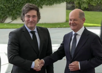 Javier Milei se reunió con el canciller alemán Olaf Scholz