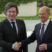 Javier Milei se reunió con el canciller alemán Olaf Scholz