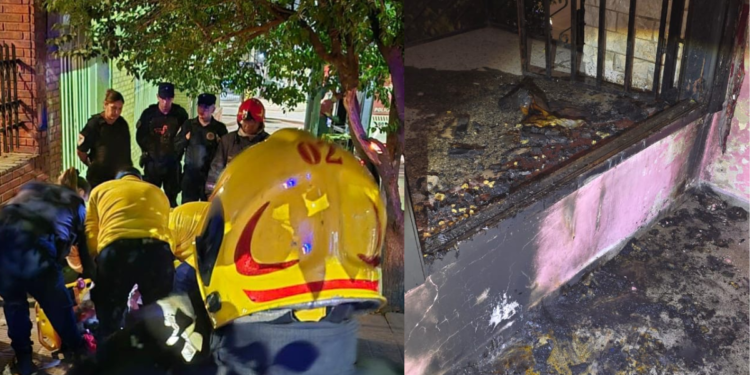 Una mujer fue rescatada durante el incendio de su vivienda en Ampliación Altamira