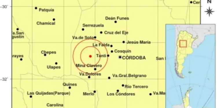 Un sismo se registró en Córdoba: sacudió a varias localidades del interior