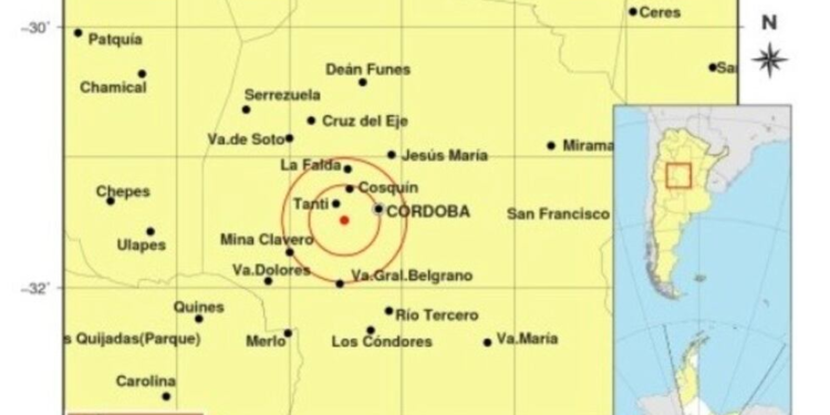Córdoba sacudida por dos temblores en la mañana del lunes