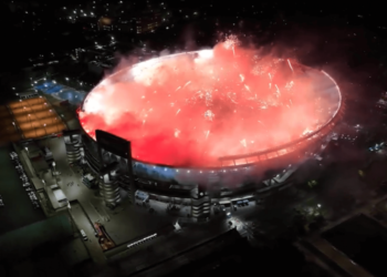 Clausuraron El Monumental por el uso de pirotecnia ante Atlético Mineiro