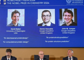 El Premio Nobel de Química fue otorgado a David Baker, Demis Hassabis y John Jumper