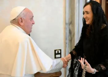 Victoria Villarruel se reunió con el Papa