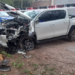 Intentaban robar una casa, le dispararon a un policía y chocaron contra un árbol en la fuga