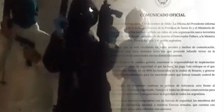 El Gobierno respondió a la amenaza narcoterrorista contra Bullrich y Pullaro