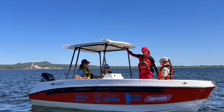 Iniciaron los controles de Náutica, Duar y Prefectura en los espejos de agua de Córdoba