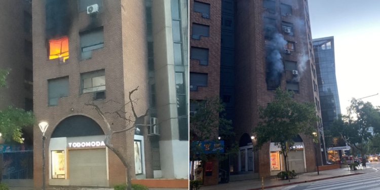 Se incendió un departamento en Nueva Córdoba