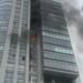 Un gran incendio se desató en una torre de Puerto Madero