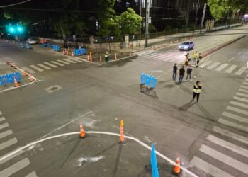 Rediseñan la intersección de Colón y Avellaneda para reducir siniestros viales