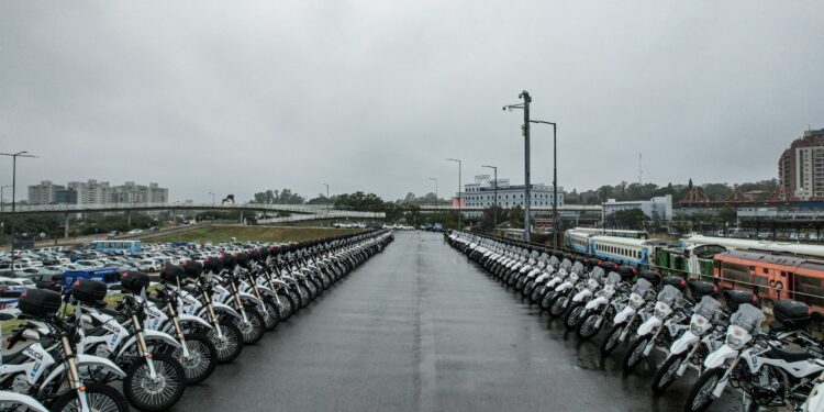 La fuerza policial de Córdoba recibió 600 motos